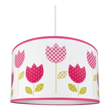 Barn Hängande Ljuskrona med snöre TULIPS 1xE27/60W/230V