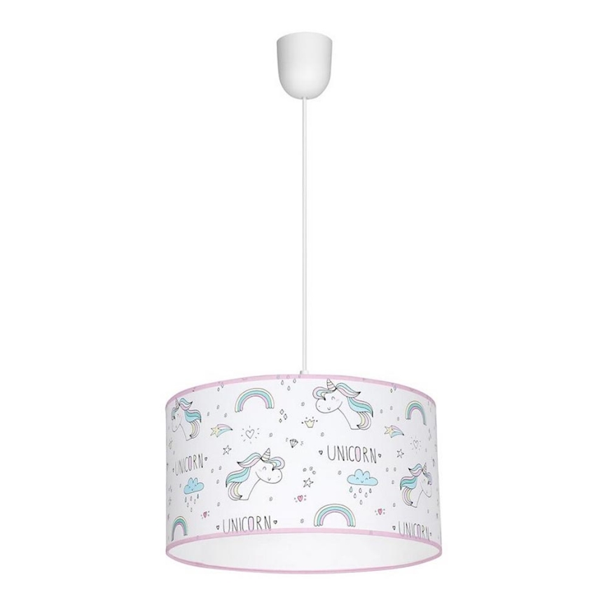 Barn Hängande Ljuskrona med snöre UNICORN 1xE27/60W/230V