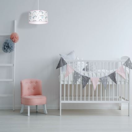 Barn Hängande Ljuskrona med snöre UNICORN 1xE27/60W/230V
