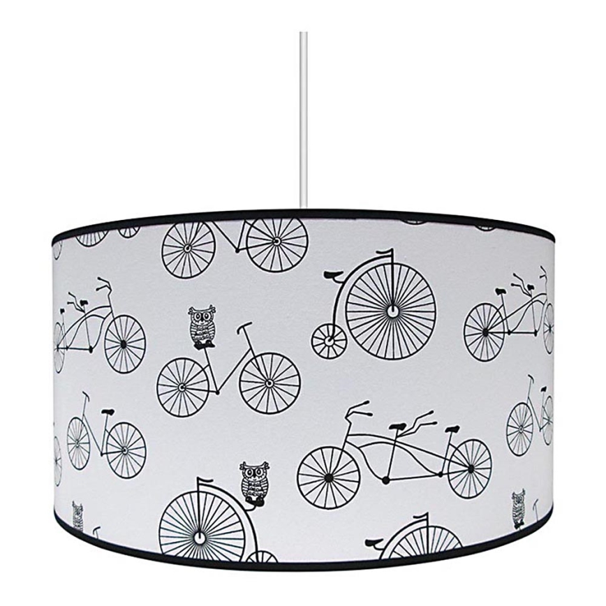 Barn Lampa BIKE 1xE27/60W/230V vit/svart