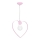 Barn Lampa LOVE 1xE27/60W/230V ljusrosa