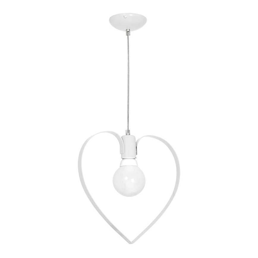Barn Lampa LOVE 1xE27/60W/230V vit