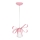 Barn Lampa NELA 1xE27/60W/230V ljusrosa