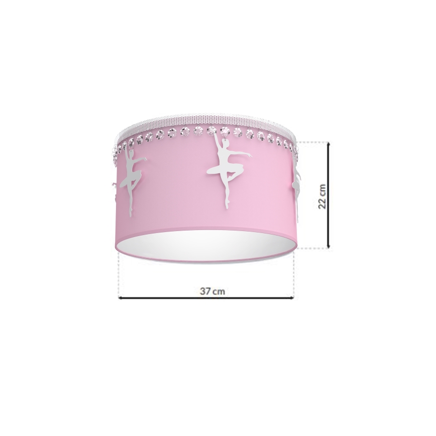 Barn Takbelysning BALLET 1xE27/60W/230V