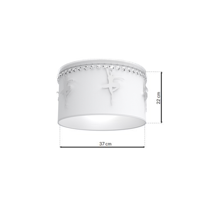 Barn Takbelysning BALLET 1xE27/60W/230V