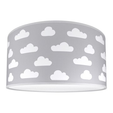 Barn Takbelysning CLOUDS grå 2xE27/60W/230V grå