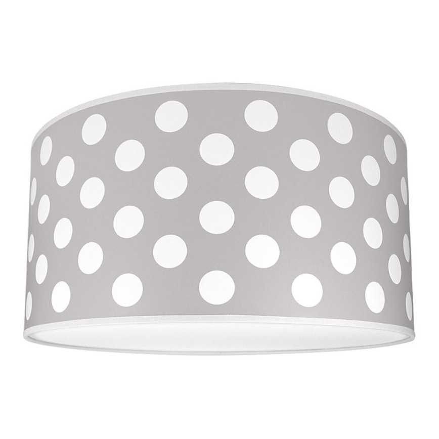 Barn Takbelysning DOTS grå 2xE27/60W/230V grå