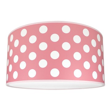 Barn Takbelysning DOTS rosa 2xE27/60W/230V rosa