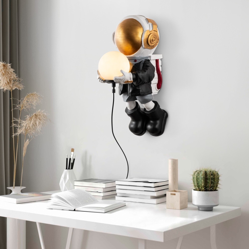 Barn vägglampa ASTRONAUT 1xE14/40W/230V, koppar
