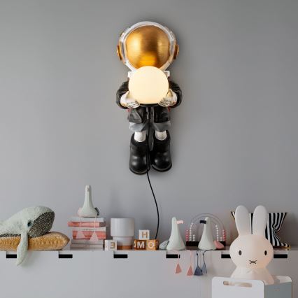 Barn vägglampa ASTRONAUT 1xE14/40W/230V, koppar