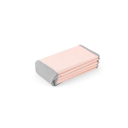 Barnens torrpool med bollar Ø 80 cm rosa/grå