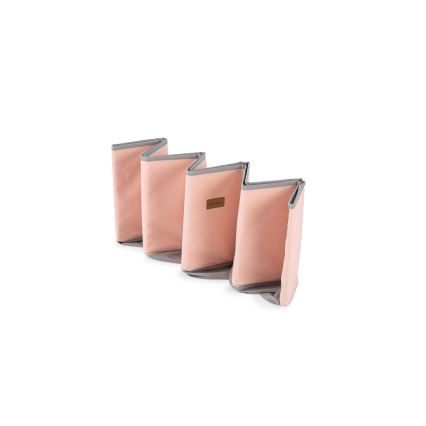 Barnens torrpool med bollar Ø 80 cm rosa/grå