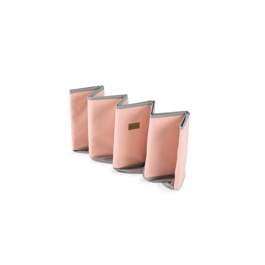 Barnens torrpool med bollar Ø 80 cm rosa/grå