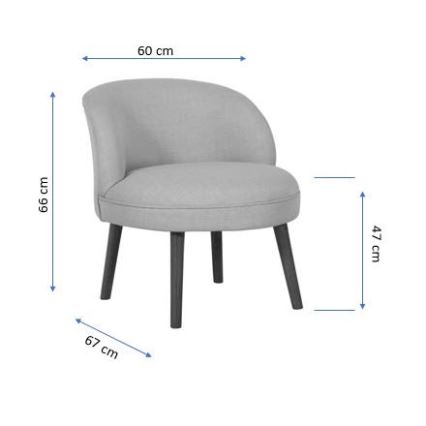 Barnfåtölj KUNI, krämvit