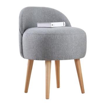 Barnfåtölj NIKI, Ø 46 cm, grå