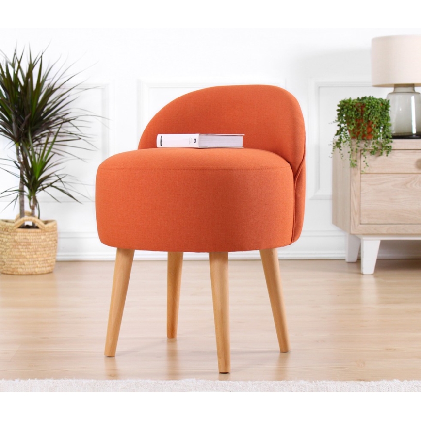 Barnfåtölj NIKI, Ø 46 cm, orange