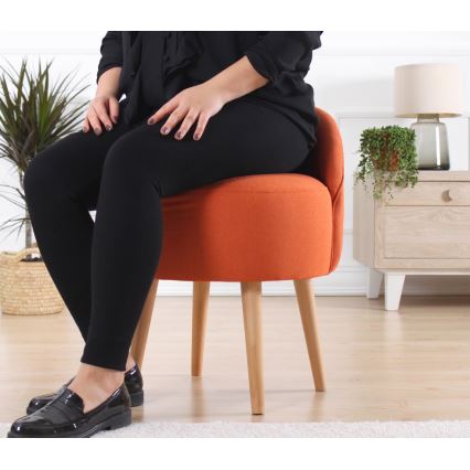 Barnfåtölj NIKI, Ø 46 cm, orange