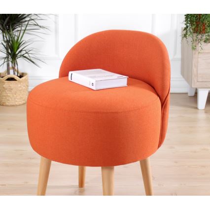 Barnfåtölj NIKI, Ø 46 cm, orange