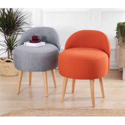 Barnfåtölj NIKI, Ø 46 cm, orange