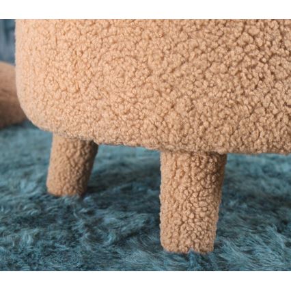 Barnfåtölj PIXI Ø 46 cm, brun