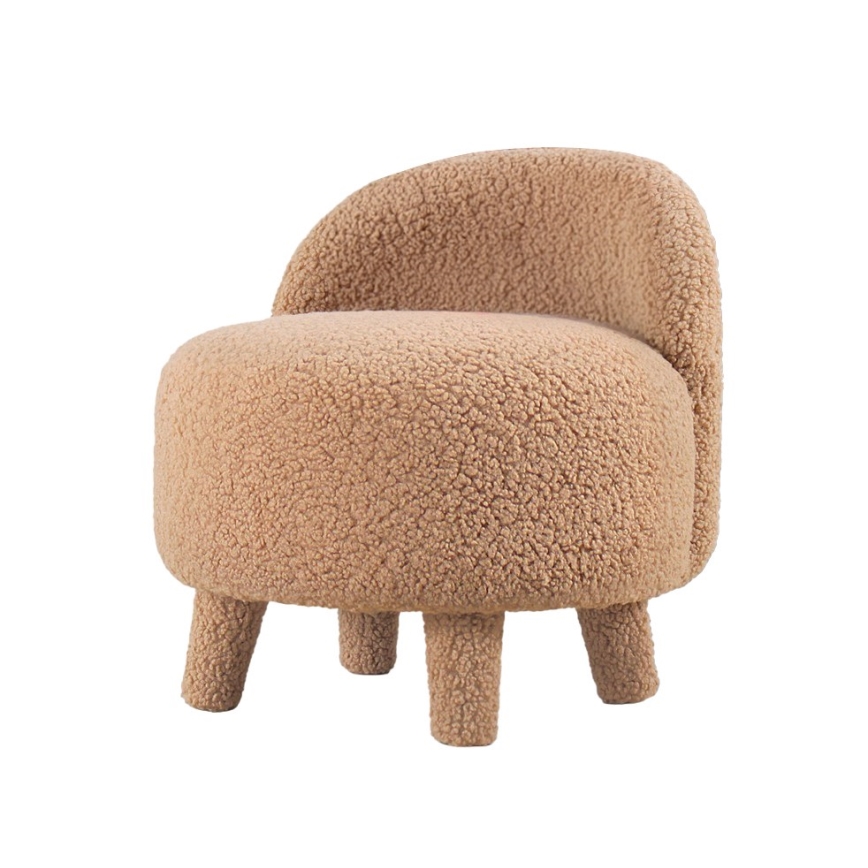 Barnfåtölj PIXI Ø 46 cm, brun