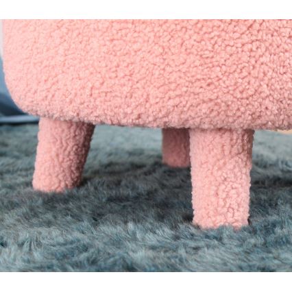 Barnfåtölj PIXI, Ø 46 cm, rosa