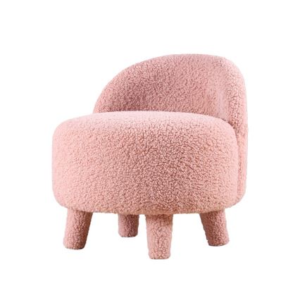 Barnfåtölj PIXI, Ø 46 cm, rosa