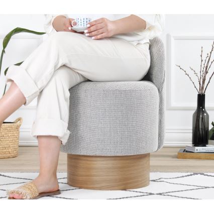 Barnfåtölj RIKI 40x47 cm, grå