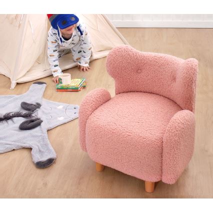 Barnfåtölj TOBI rosa