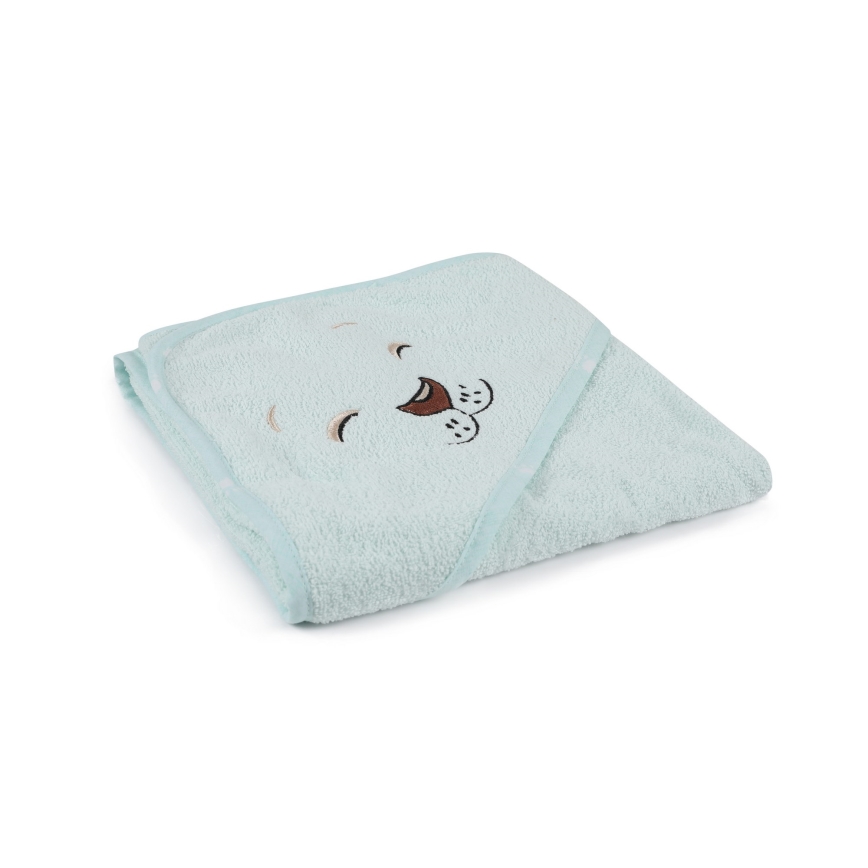 Barnfrottéset ASLAN - badrock, handduk, trasa mint