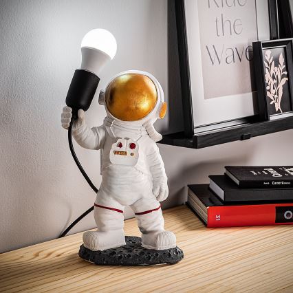 Barnlampa ASTRONAUT 1xE27/40W/230V koppar/vit