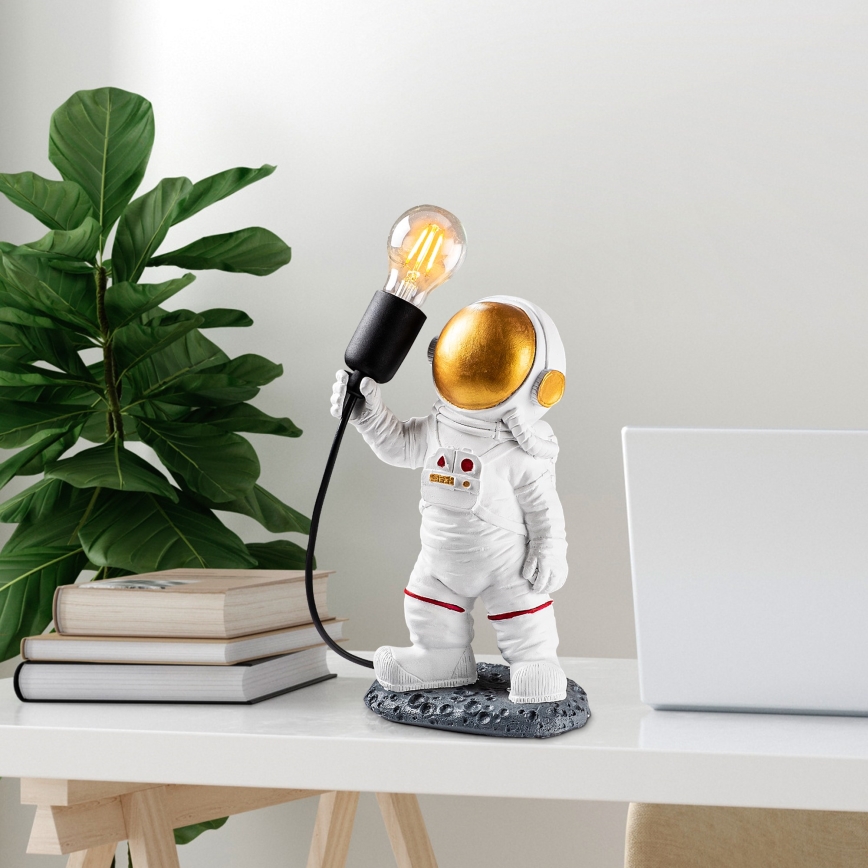 Barnlampa ASTRONAUT 1xE27/40W/230V koppar/vit