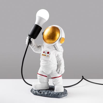 Barnlampa ASTRONAUT 1xE27/40W/230V koppar/vit