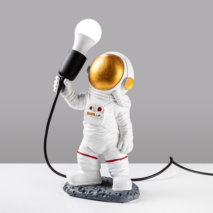 Barnlampa ASTRONAUT 1xE27/40W/230V koppar/vit