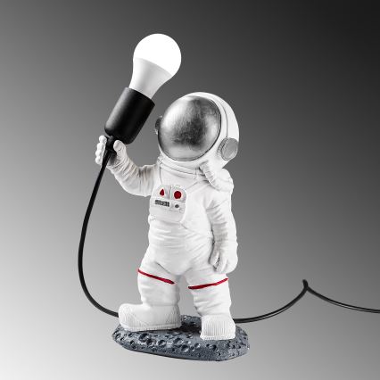 Barnlampa ASTRONAUT 1xE27/40W/230V silver/vit