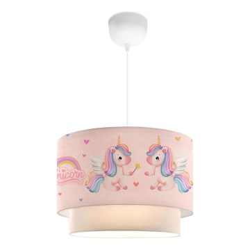Barnlampa CANDY 1xE27/40W/230V rosa