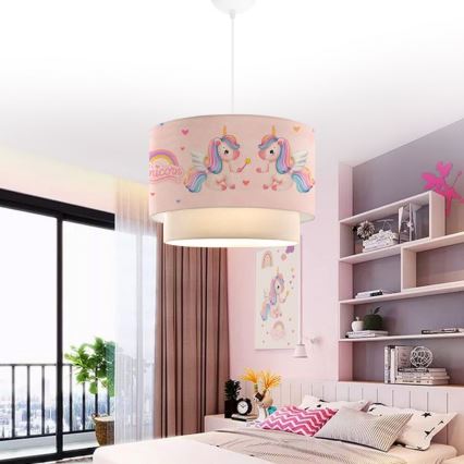 Barnlampa CANDY 1xE27/40W/230V rosa