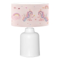 Barnlampa CANDY 1xE27/40W/230V rosa/vit