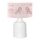 Barnlampa CANDY 1xE27/40W/230V rosa/vit