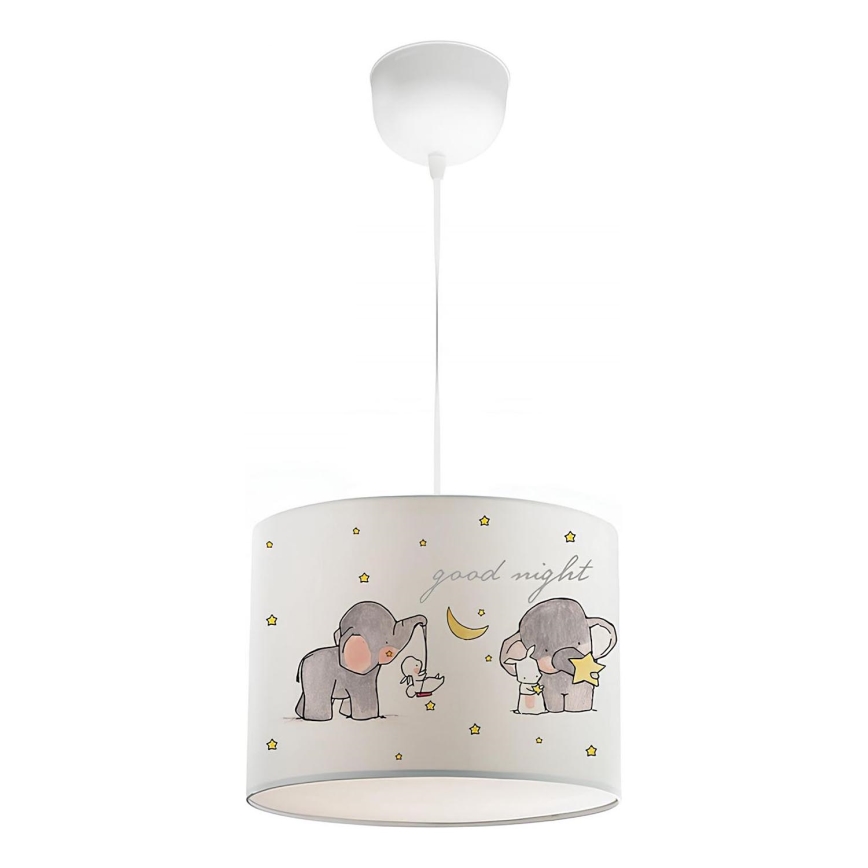 Barnlampa CANDY 1xE27/40W/230V vit/beige
