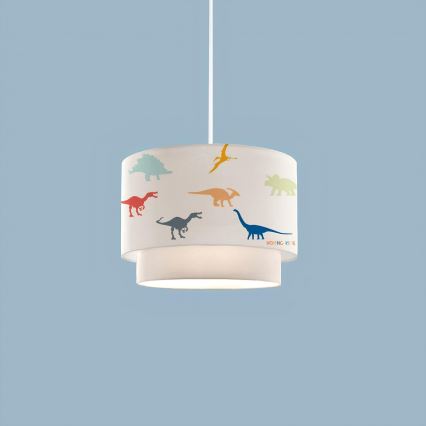 Barnlampa CANDY 1xE27/40W/230V vit/flerfärgad