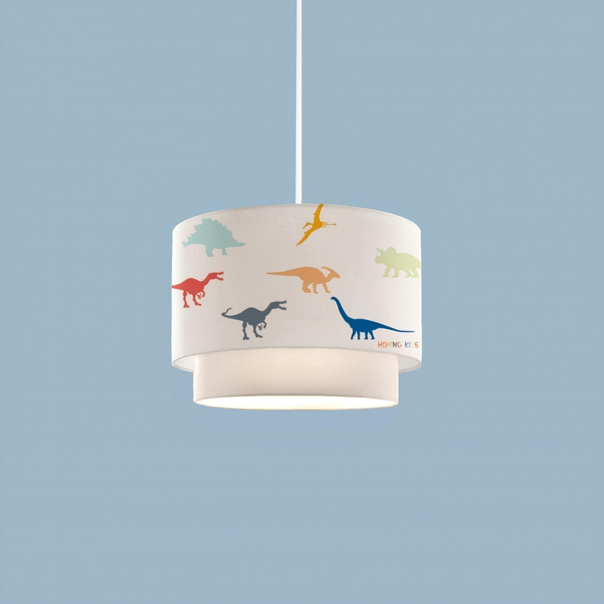 Barnlampa CANDY 1xE27/40W/230V vit/flerfärgad