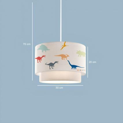 Barnlampa CANDY 1xE27/40W/230V vit/flerfärgad