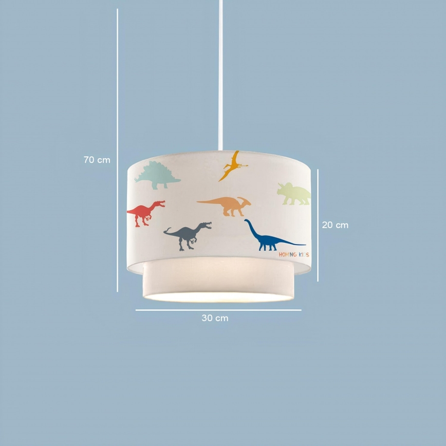 Barnlampa CANDY 1xE27/40W/230V vit/flerfärgad