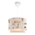 Barnlampa CANDY 1xE27/40W/230V vit/flerfärgad
