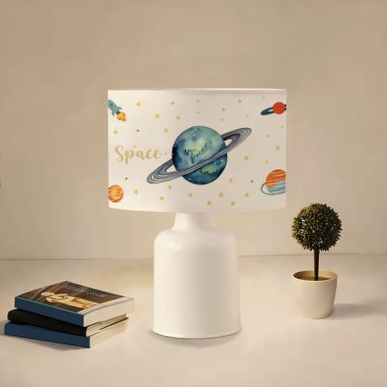 Barnlampa CANDY 1xE27/40W/230V vit/flerfärgad
