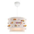 Barnlampa CANDY 1xE27/40W/230V vit/orange