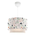 Barnlampa CANDY 1xE27/40W/230V vit/pastellfärgad