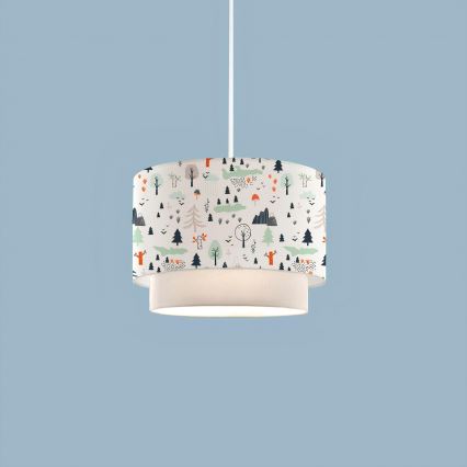 Barnlampa CANDY 1xE27/40W/230V vit/pastellfärgad