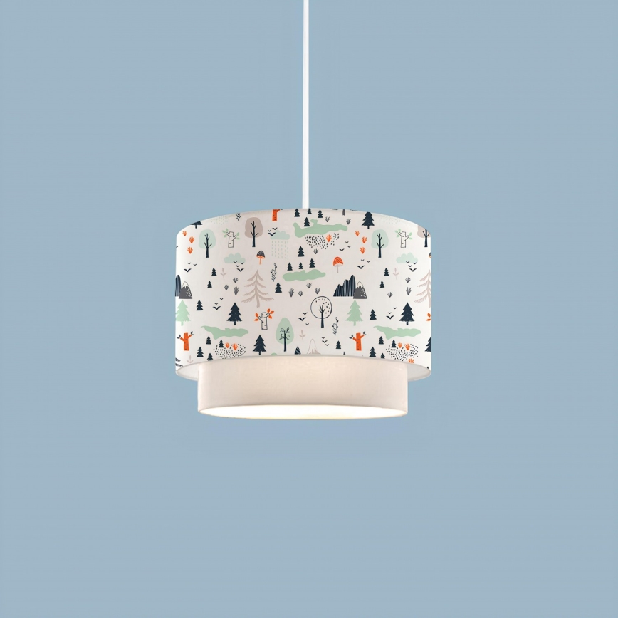 Barnlampa CANDY 1xE27/40W/230V vit/pastellfärgad